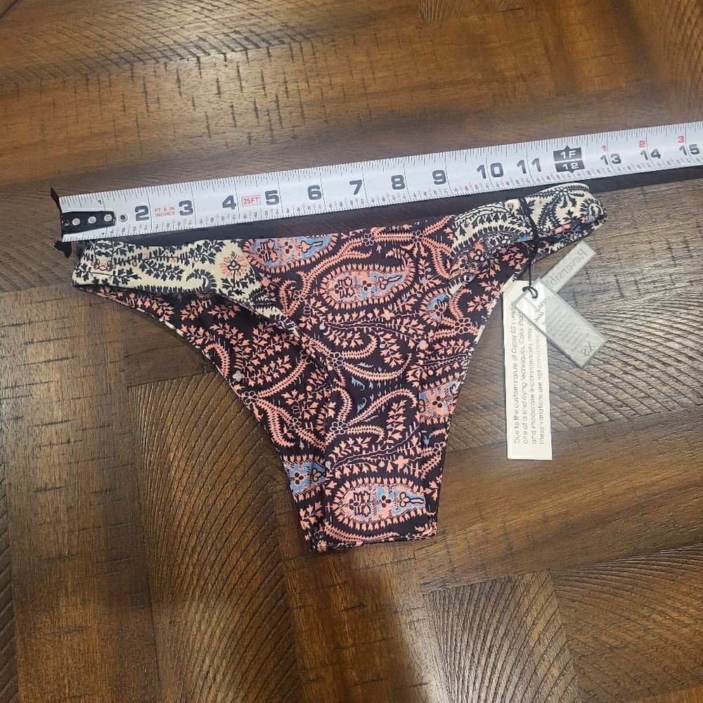 Gypsy '05 Reversible Swim Bikini Bottom Pasiley XS